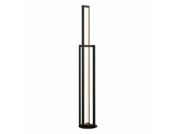 Schwarze LED-Stehlampe M75-C (36W, 3000K) mit Fußschalter von Mitea Lighting