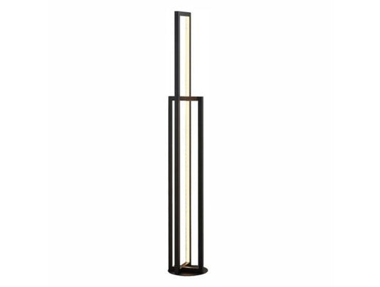Schwarze LED-Stehlampe M75-C (36W, 3000K) mit Fußschalter von Mitea Lighting